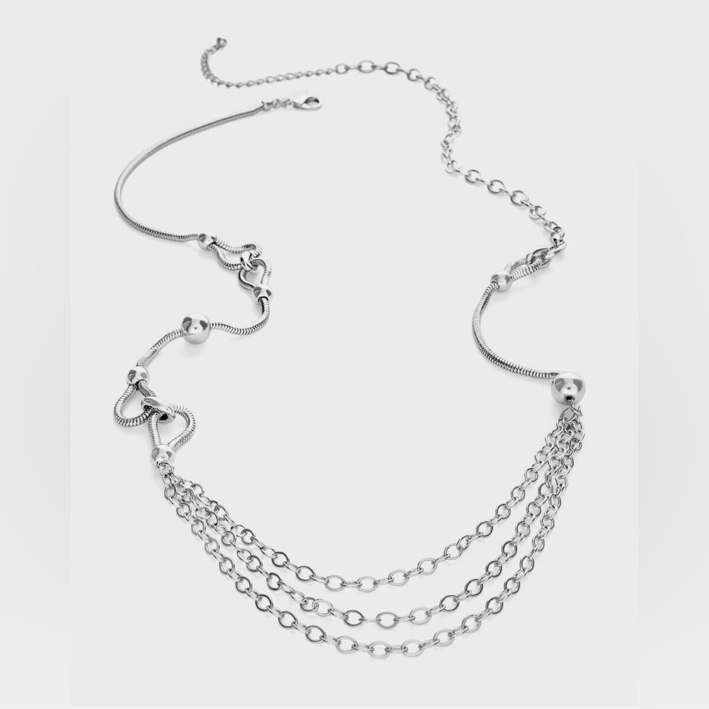 NWT - Chico’s Augusta Silver-Tone Chain Necklace